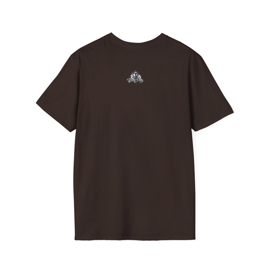 Upside Down Script T-Shirt — "I Mean What I Say" Minimal Front/Back Design