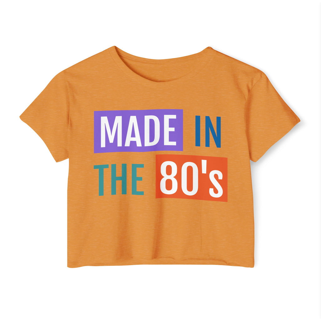Made in the 80's Crop Top — Women's Retro Festival Tee