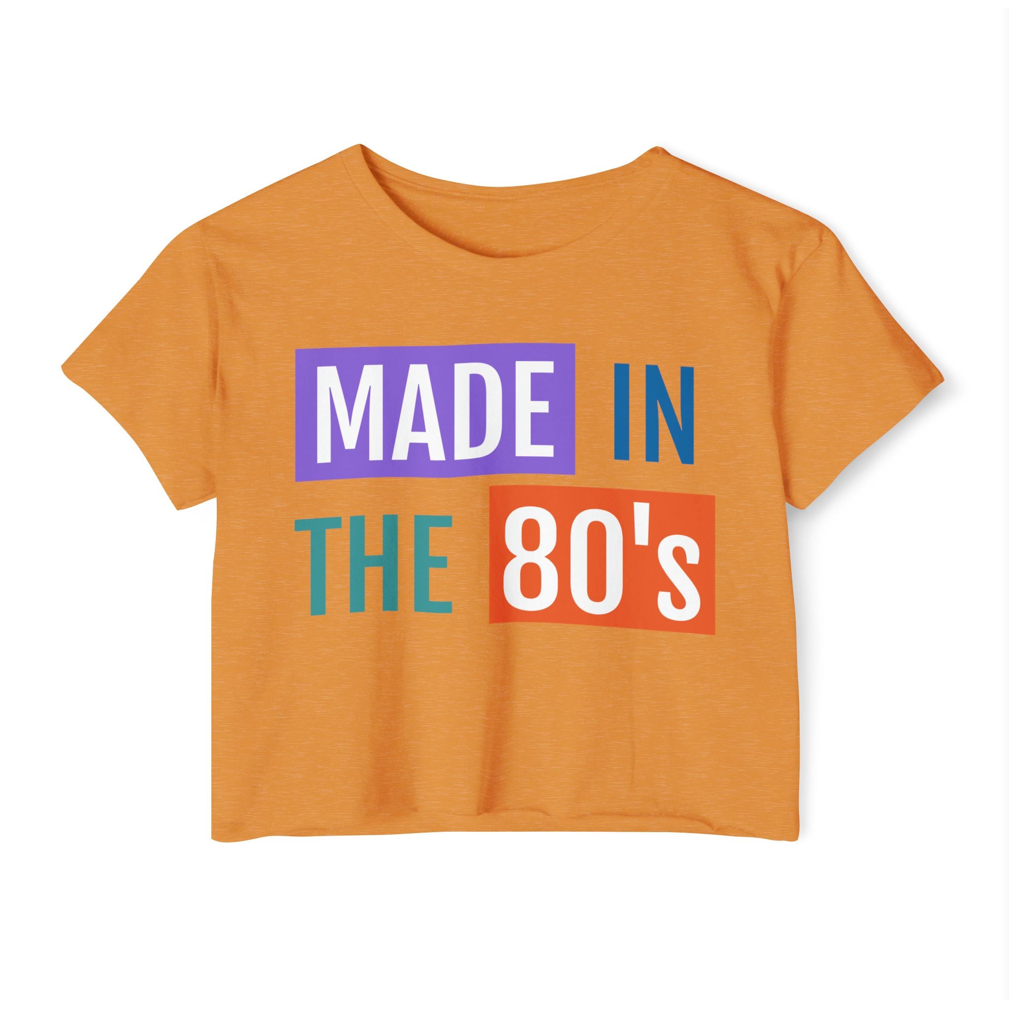 Made in the 80's Crop Top — Women's Retro Festival Tee