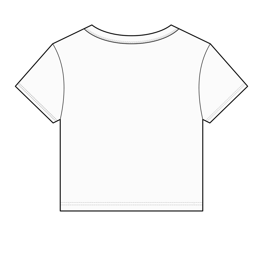 Allure Salon Women's Baby Tee — Eyelash & Brows Graphic Crop Tee