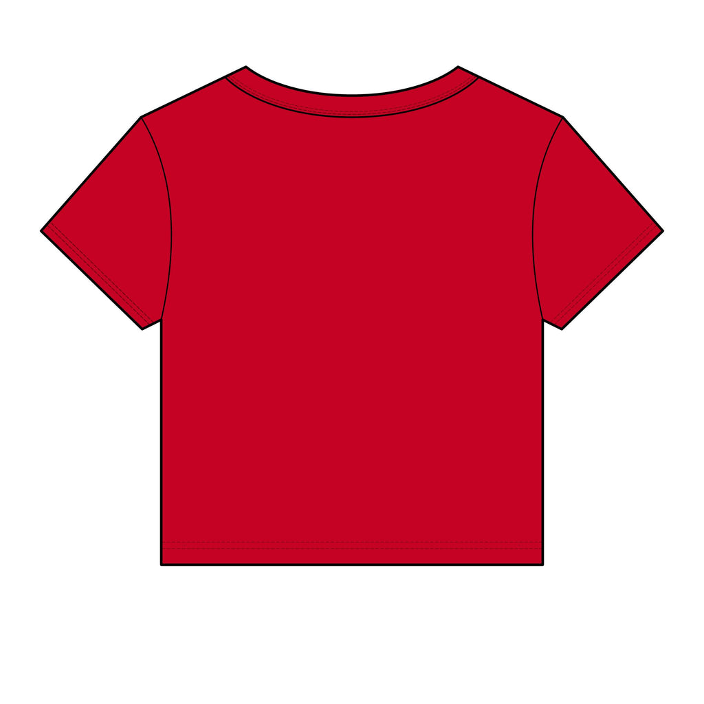 Allure Salon Women's Baby Tee — Eyelash & Brows Graphic Crop Tee