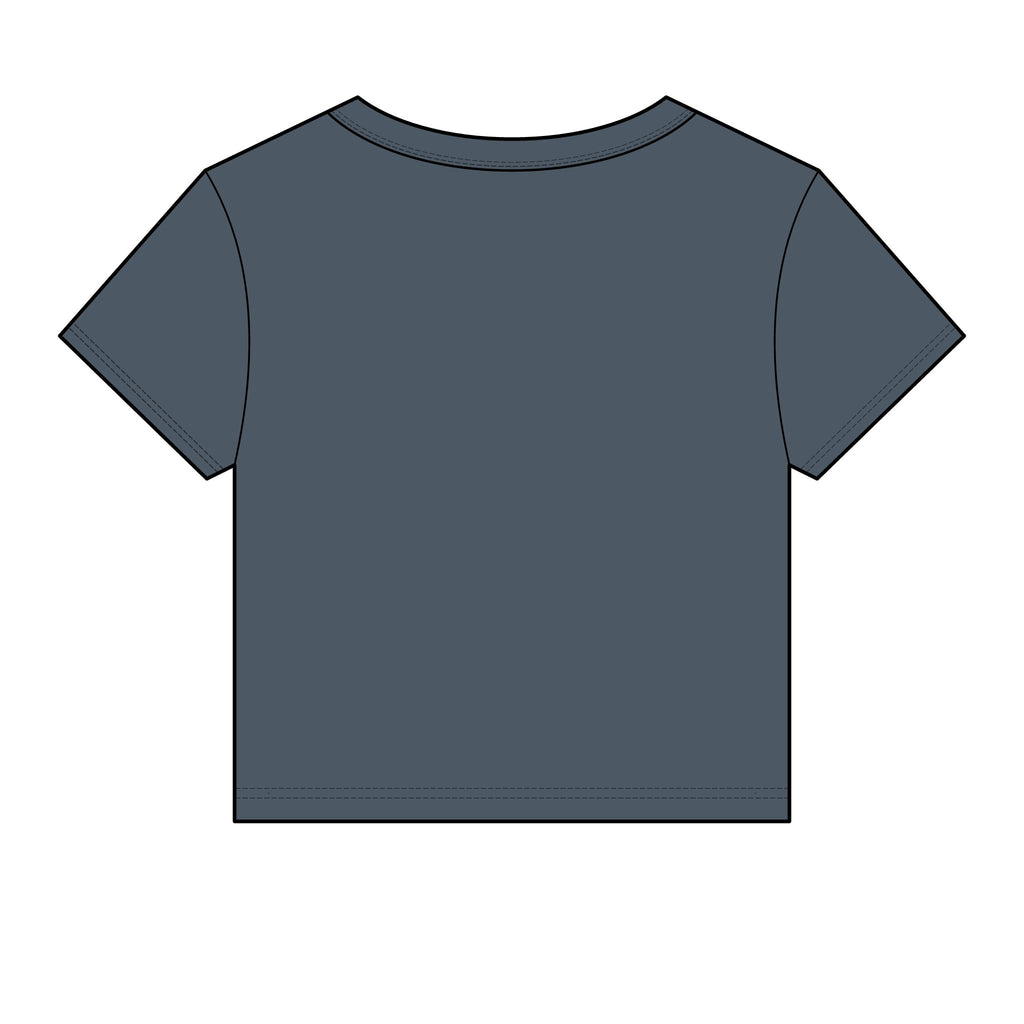 Allure Salon Women's Baby Tee — Eyelash & Brows Graphic Crop Tee
