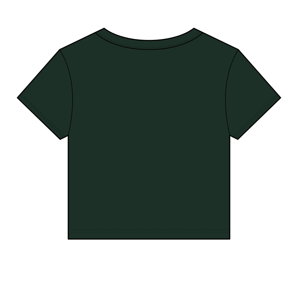 Allure Salon Women's Baby Tee — Eyelash & Brows Graphic Crop Tee