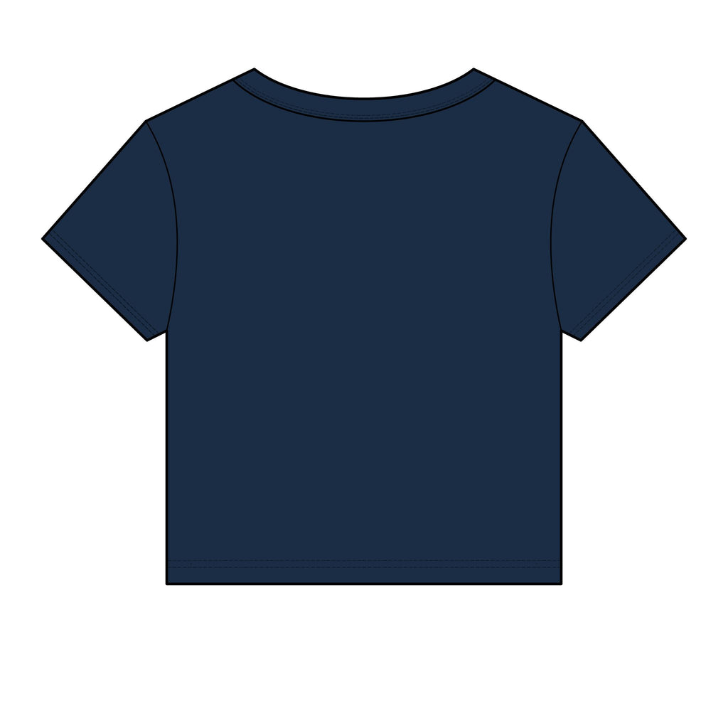 Allure Salon Women's Baby Tee — Eyelash & Brows Graphic Crop Tee