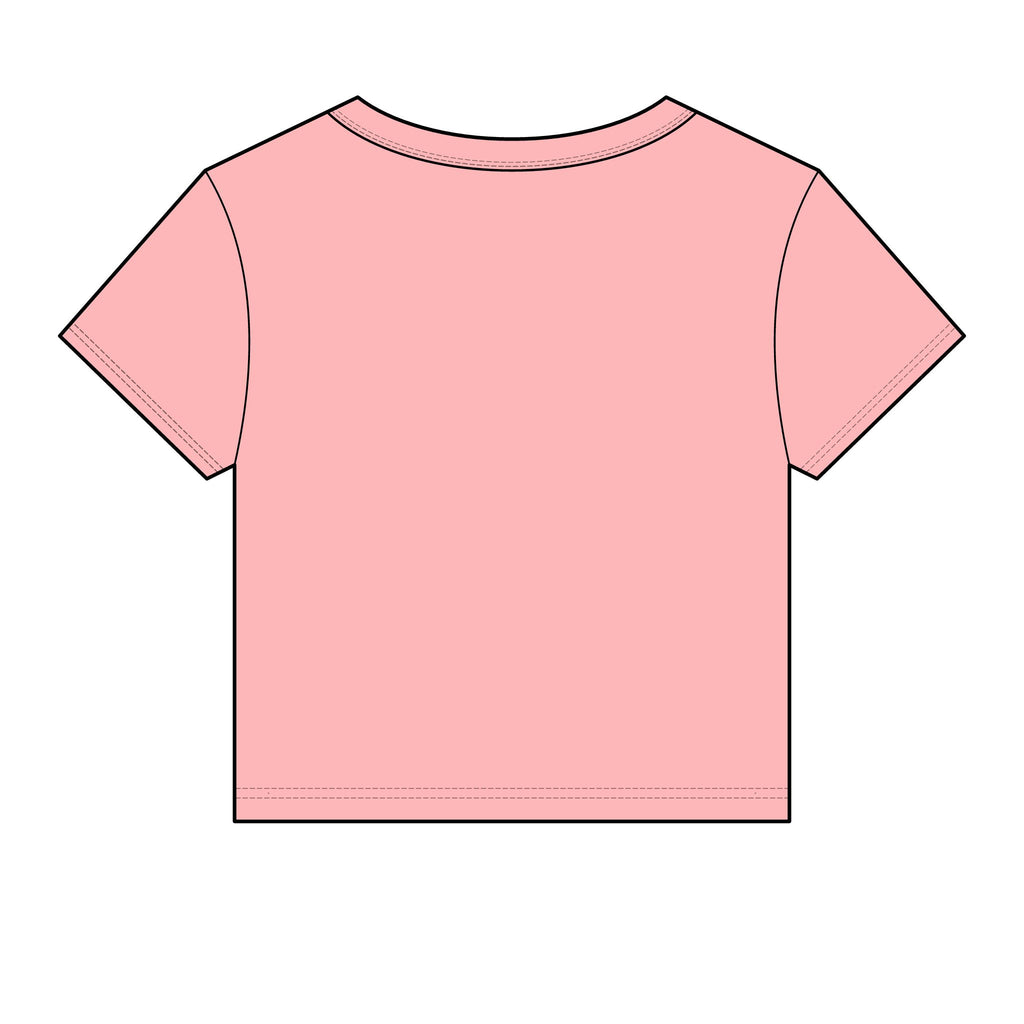 Allure Salon Women's Baby Tee — Eyelash & Brows Graphic Crop Tee