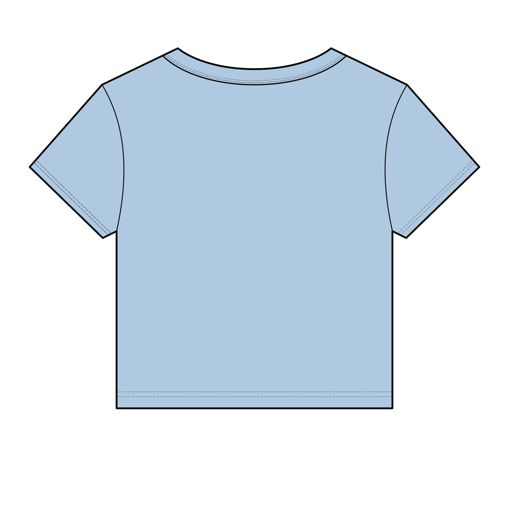 Allure Salon Women's Baby Tee — Eyelash & Brows Graphic Crop Tee