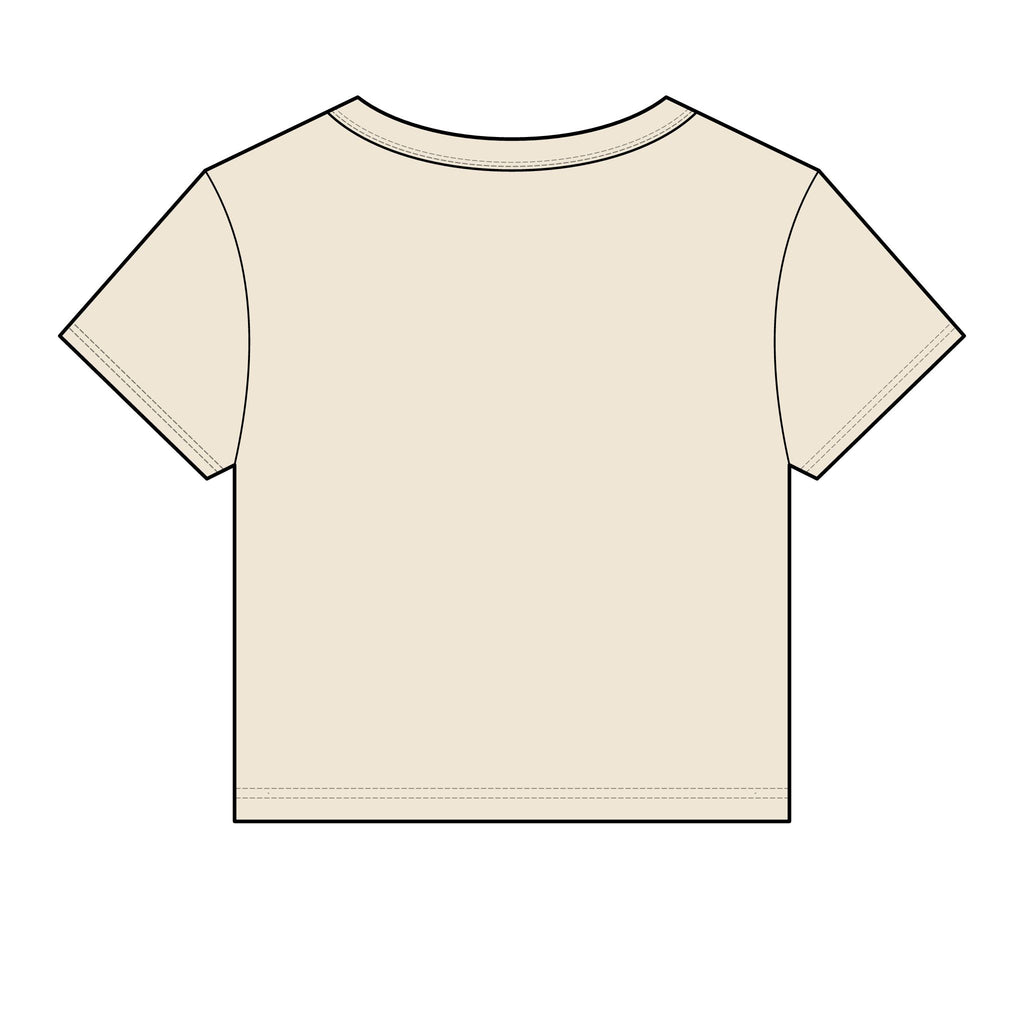 Allure Salon Women's Baby Tee — Eyelash & Brows Graphic Crop Tee