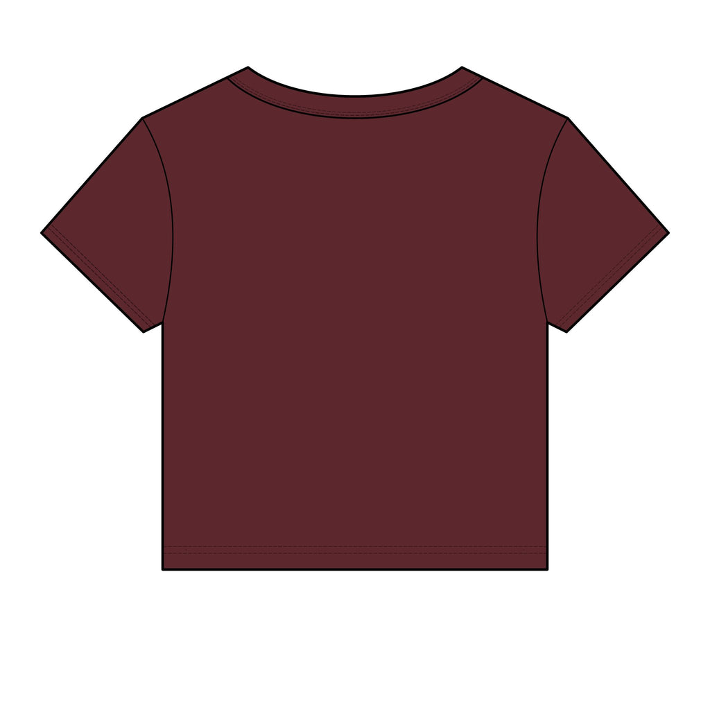 Allure Salon Women's Baby Tee — Eyelash & Brows Graphic Crop Tee