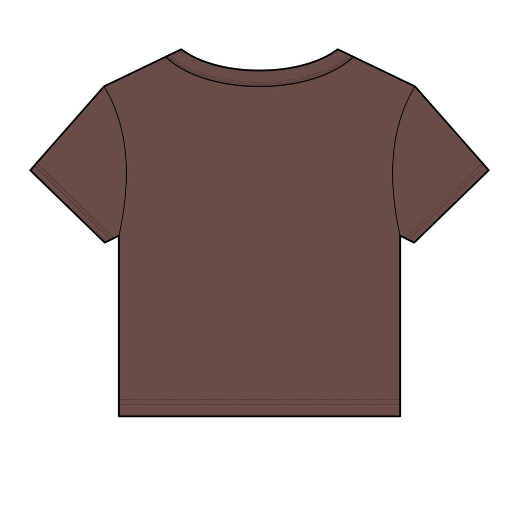Allure Salon Women's Baby Tee — Eyelash & Brows Graphic Crop Tee