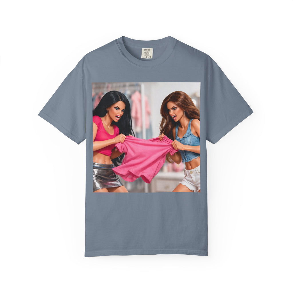Doll Diva Tug of War— Pink Fashion Fight Graphic T-Shirt