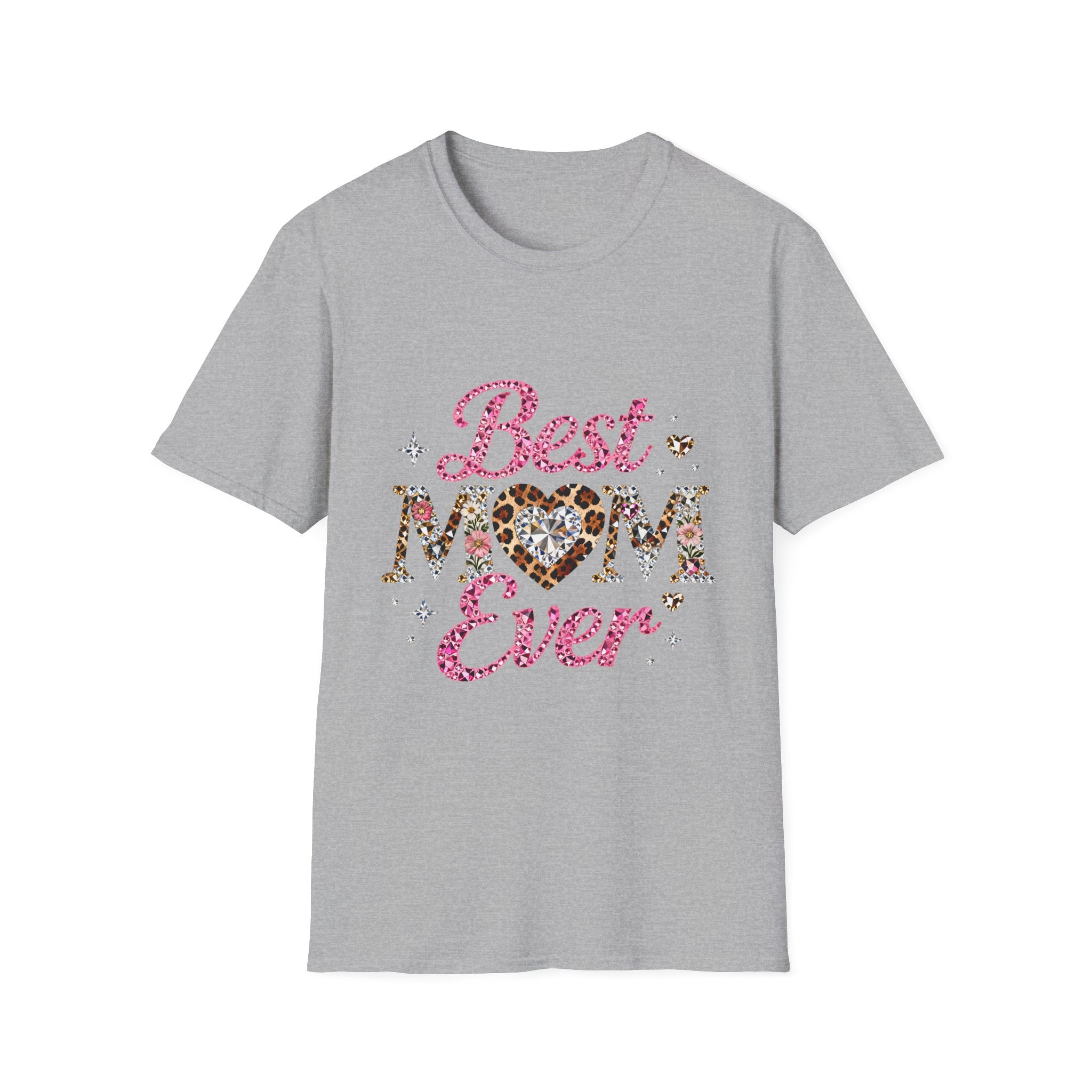 Best Mom Ever T-Shirt — Leopard Heart Mother's Day Tee