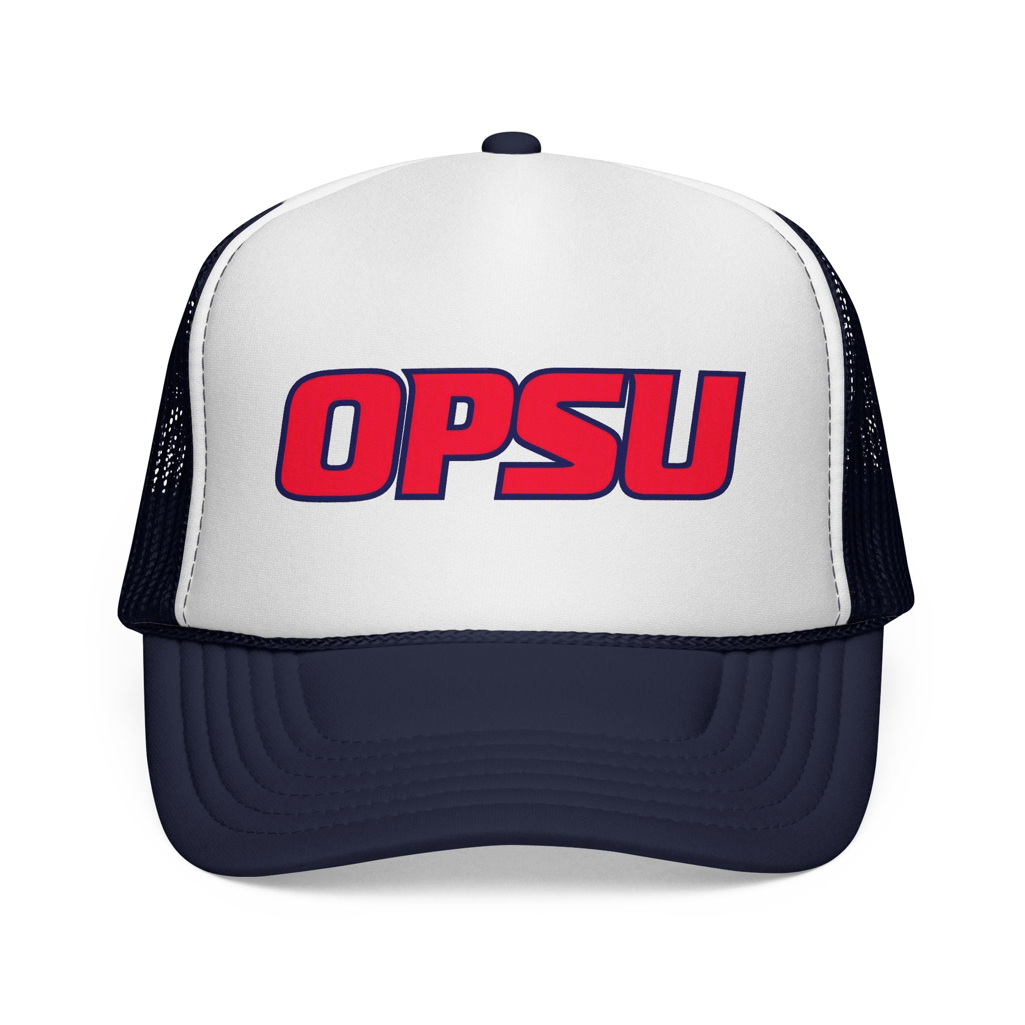 OPS U Trucker Cap — Retro Athletic Mesh Baseball Hat