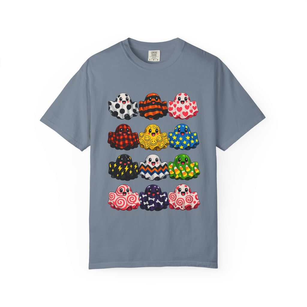 Colorful Patterned Ghosts T‑Shirt