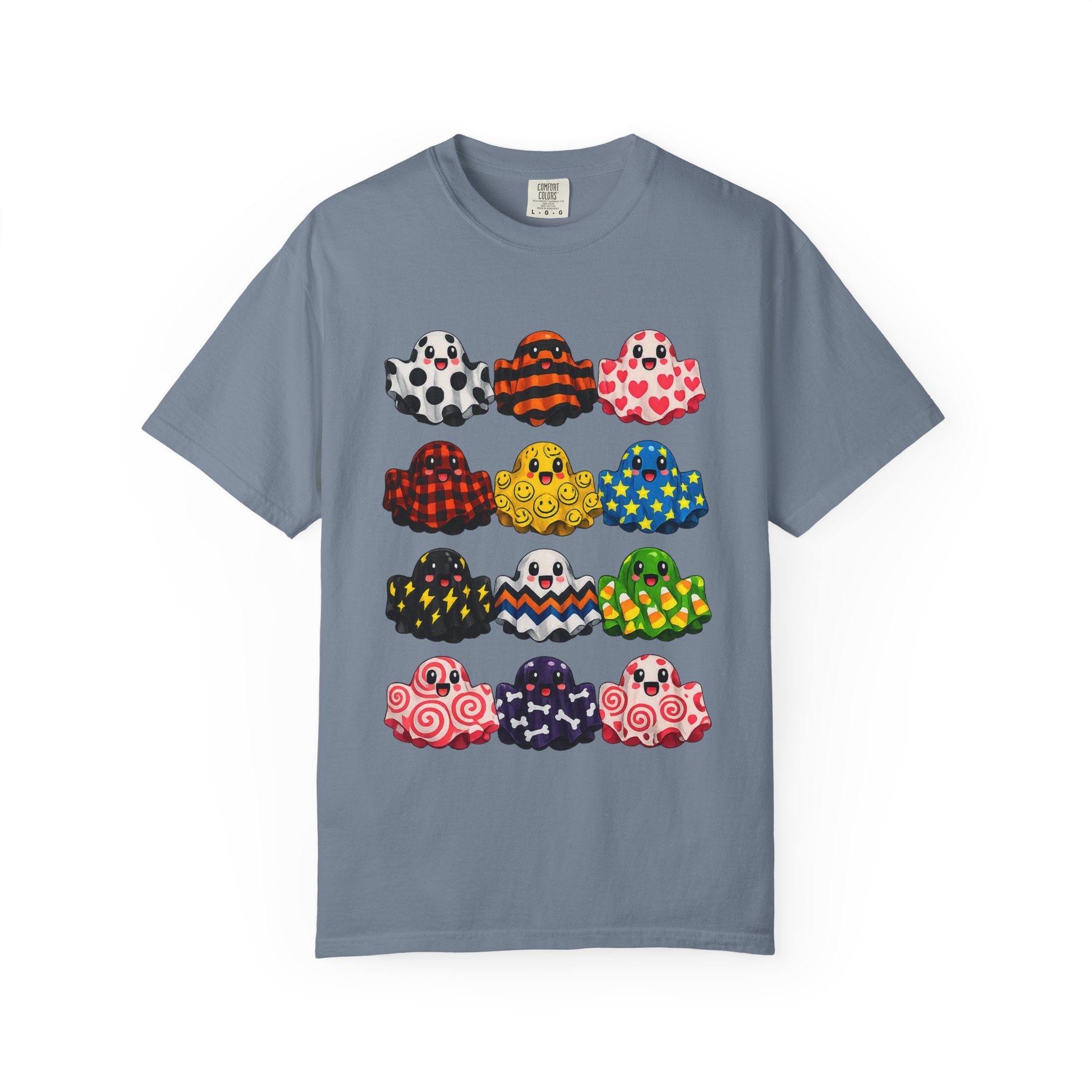 Colorful Patterned Ghosts T‑Shirt