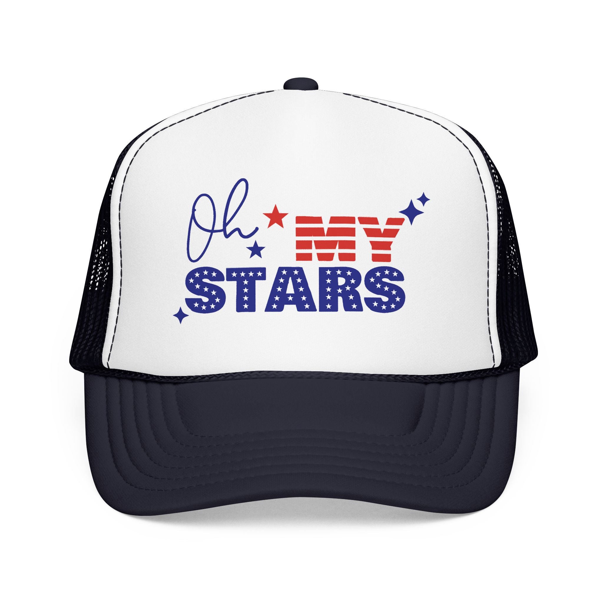 Oh My Stars Trucker Hat – Patriotic 4th of July Foam Cap