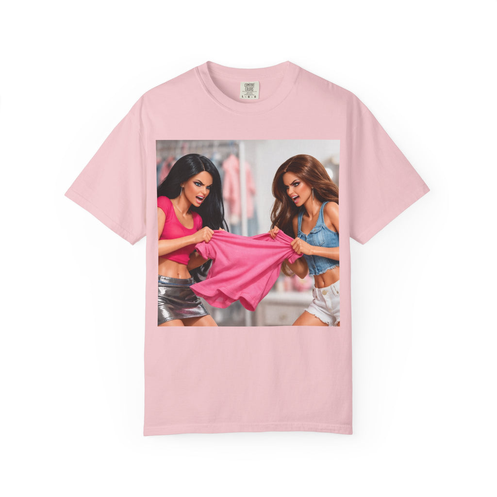 Doll Diva Tug of War— Pink Fashion Fight Graphic T-Shirt