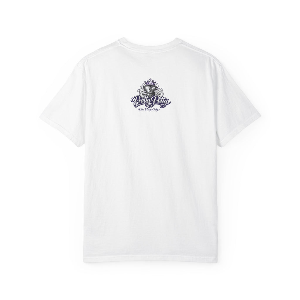 “I’m Not Petty…Unless You Start” Graphic T-Shirt — Retro Skull & Crown Back Design