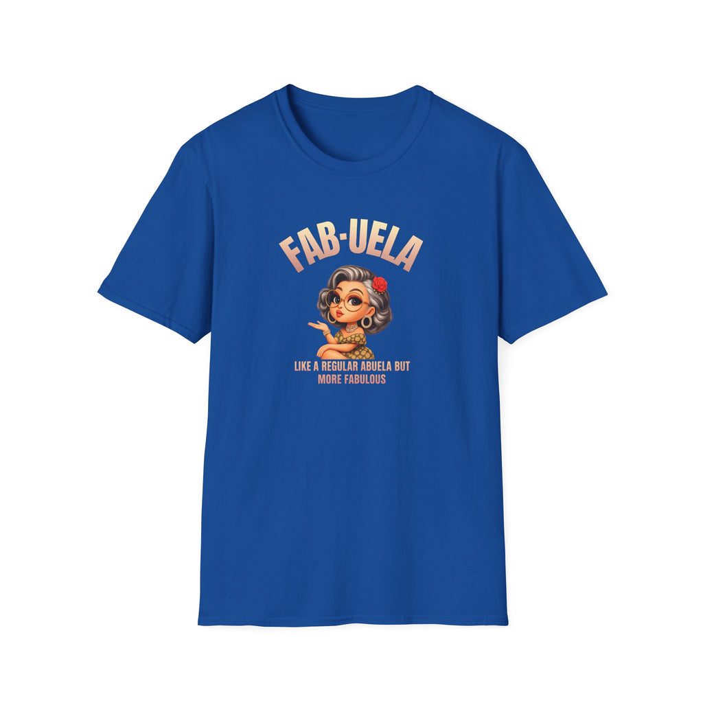 Fab-uela T-Shirt — Retro Grandma Graphic Tee ("Fab-uela: Like a Regular Grandma but More Fabulous")