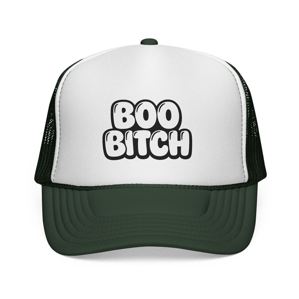 Trucker Hat — "Boo Bitch" Halloween Novelty Cap