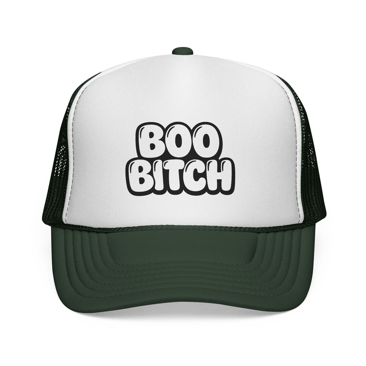 Trucker Hat — "Boo Bitch" Halloween Novelty Cap