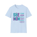 She Is Mom Inspirational T-Shirt – "She Mom" Bible Verse Faithful Gift for Mothers