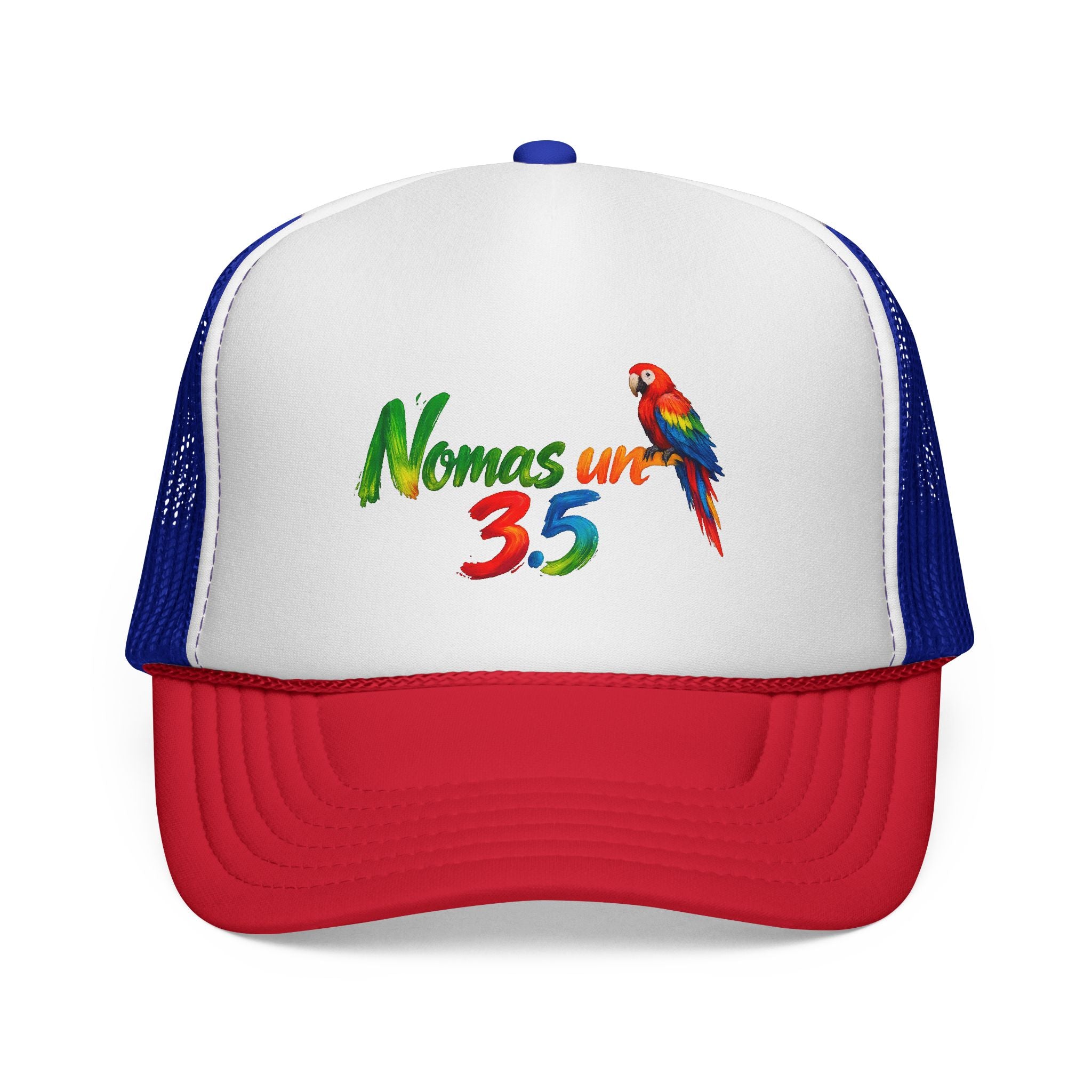 Trucker Cap — 'Nomas un 3.5' Colorful Parrot Beach Hat