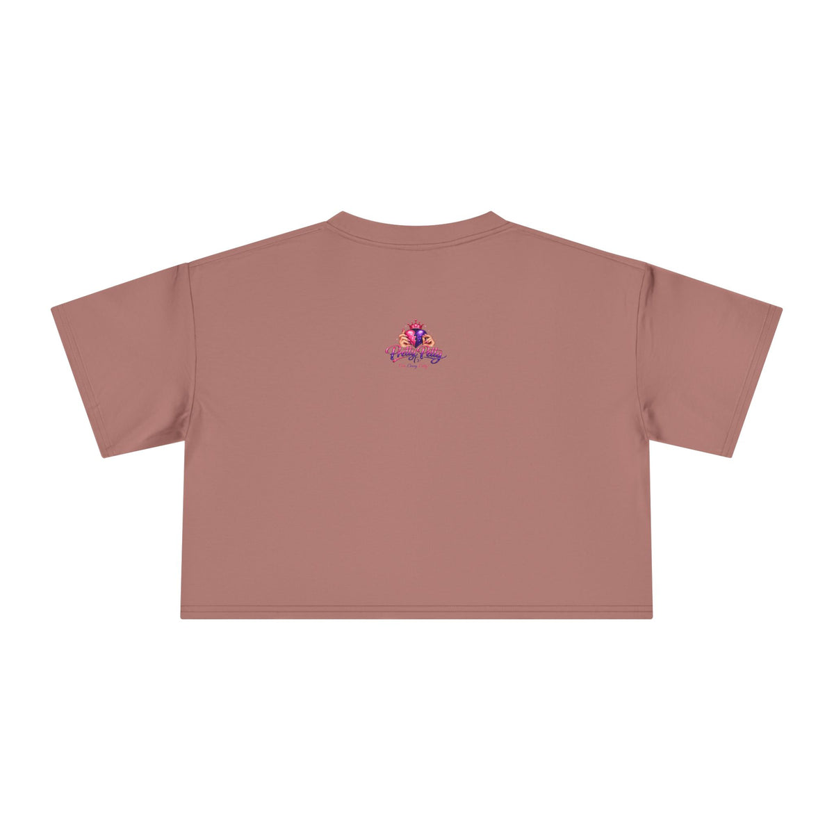 Women's Hamsa Hand Crop Tee – Pink Evil Eye Protection