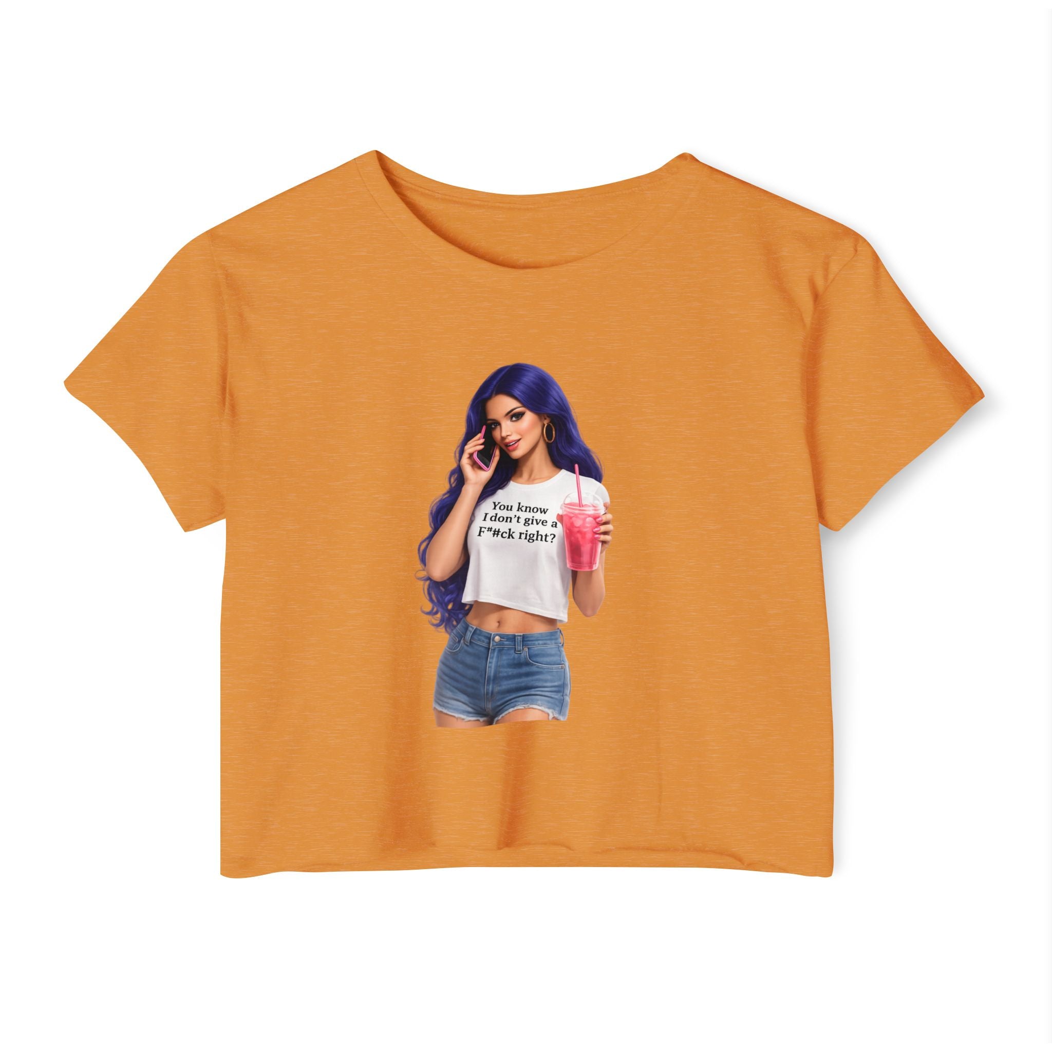 Festival Crop Top — Retro Pop Doll Graphic Crop for Women (Limited Edition)