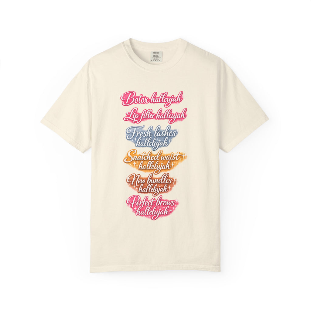 Beauty Boss Graphic T-Shirt — 'Hallelujah' Makeup & Lashes List