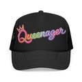Queentager Trucker Hat — Glitter 'Queenager' Foam Mesh Cap