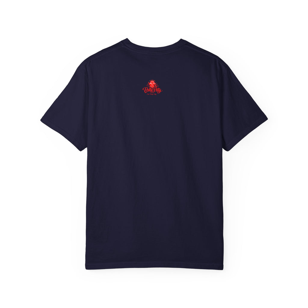 Parrot Portrait T-Shirt — Regal Red & Blue Parrot Graphic Tee