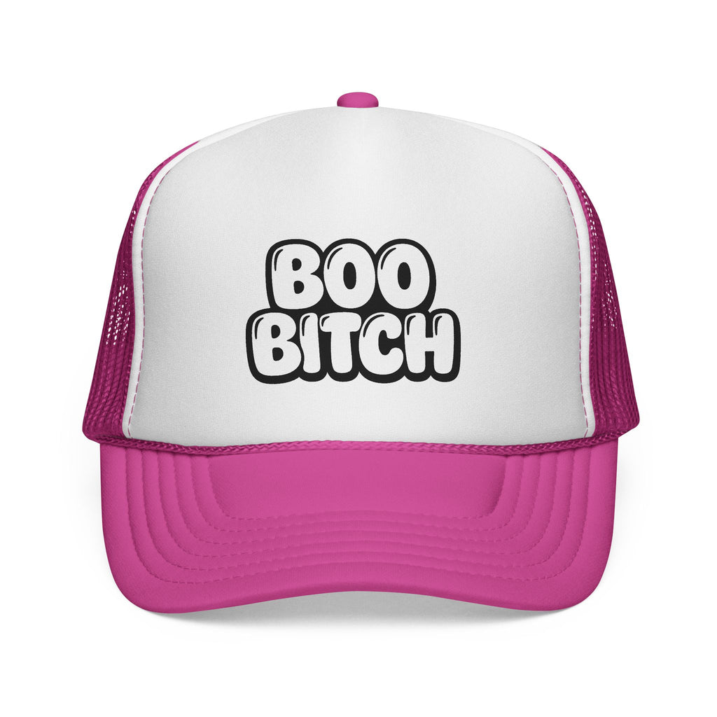 Trucker Hat — "Boo Bitch" Halloween Novelty Cap