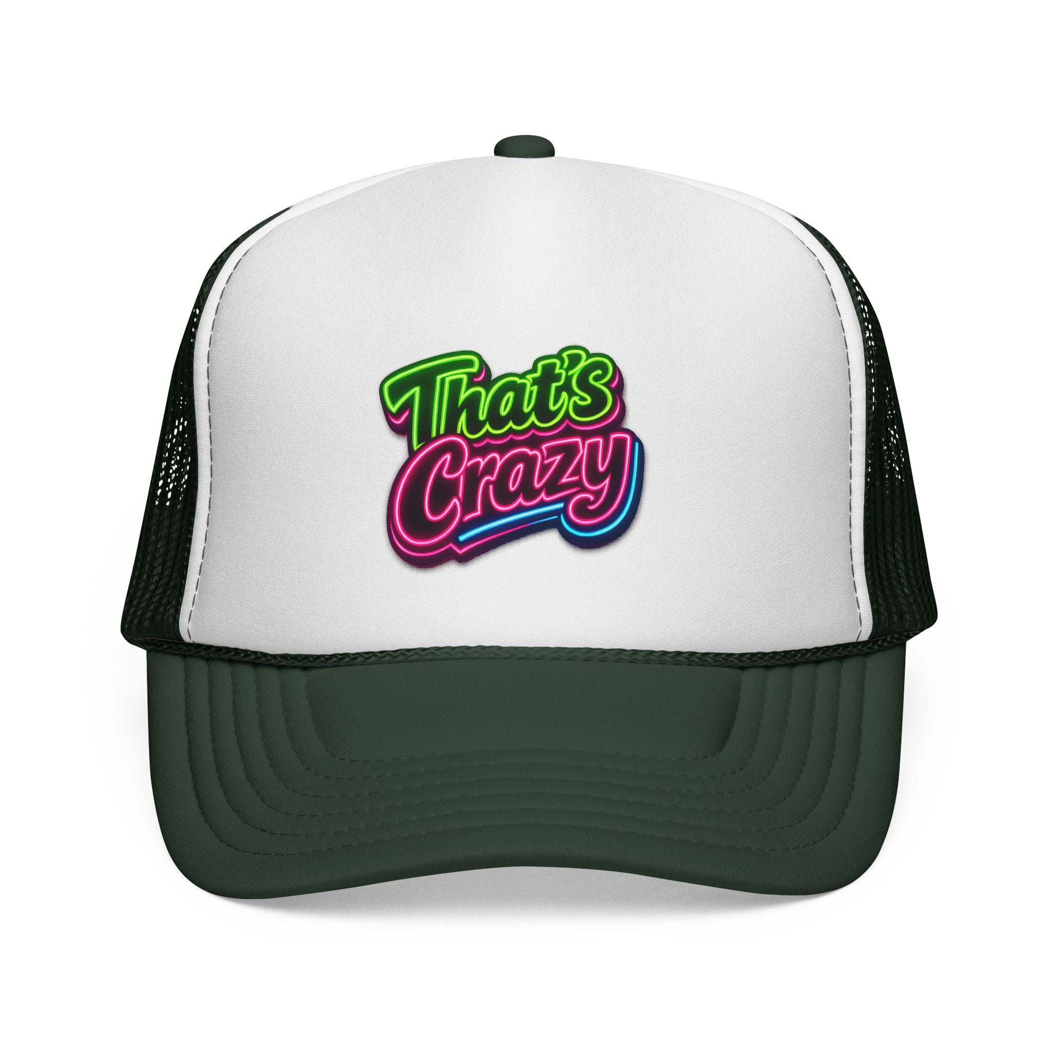 Trucker Cap — "That's Crazy" Retro Neon Patch
