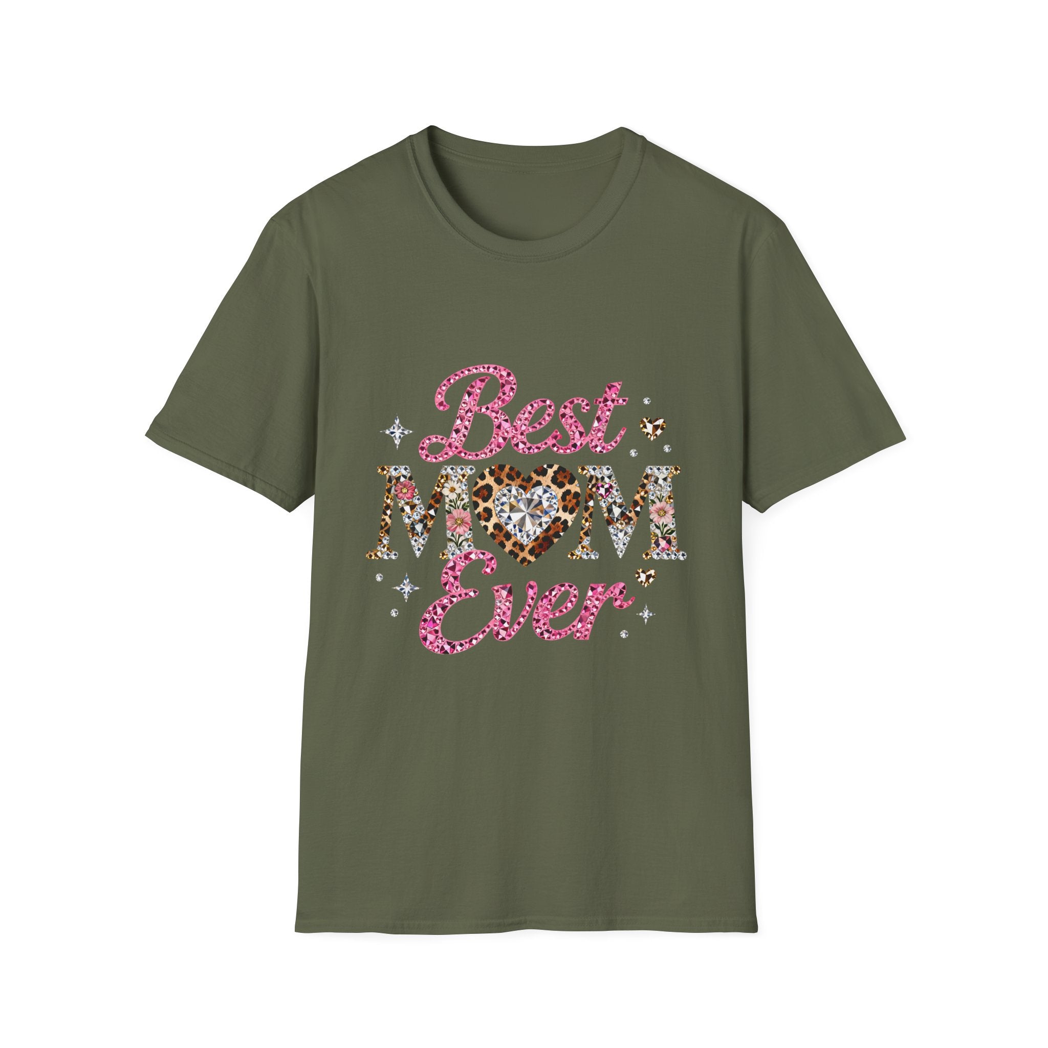 Best Mom Ever T-Shirt — Leopard Heart Mother's Day Tee