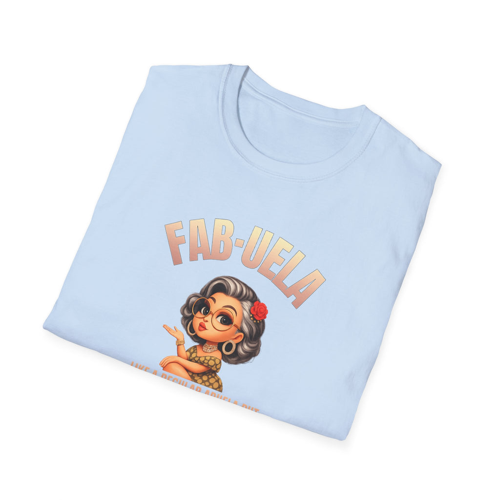 Fab-uela T-Shirt — Retro Grandma Graphic Tee ("Fab-uela: Like a Regular Grandma but More Fabulous")
