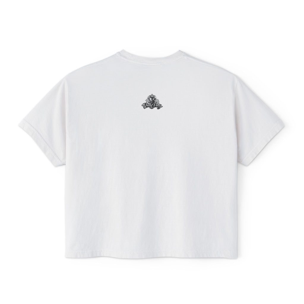All These Hoe's Is Mid Boxy Tee — Funny Graphic Women's Cropped T‑Shirt