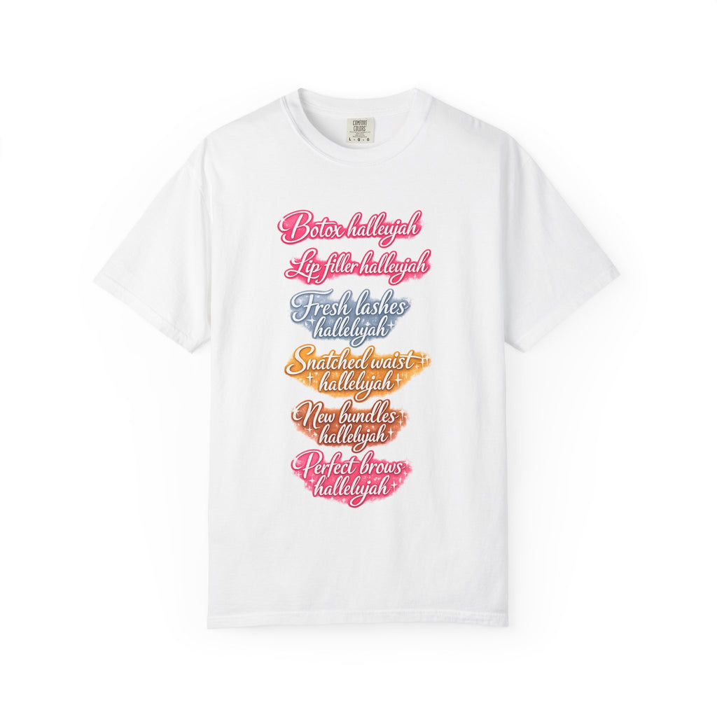 Beauty Boss Graphic T-Shirt — 'Hallelujah' Makeup & Lashes List