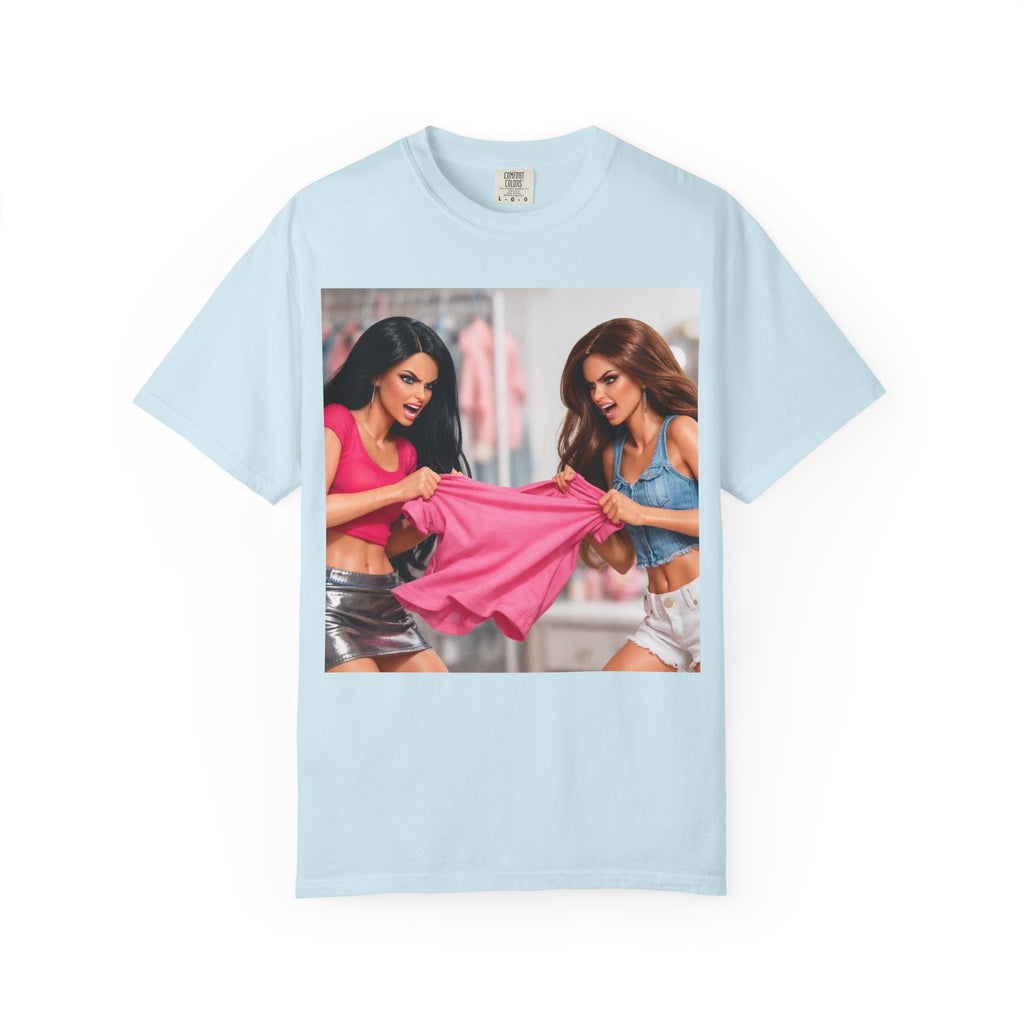 Doll Diva Tug of War— Pink Fashion Fight Graphic T-Shirt