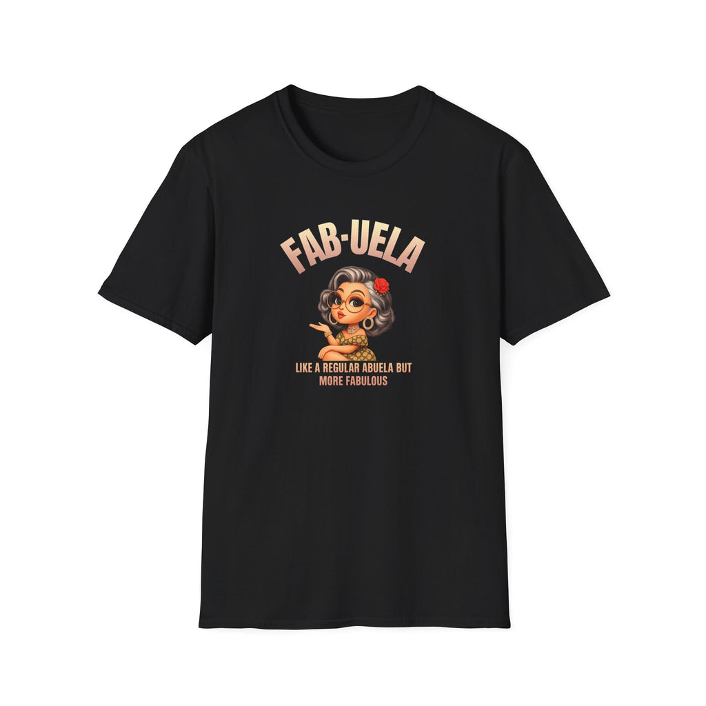 Fab-uela T-Shirt — Retro Grandma Graphic Tee ("Fab-uela: Like a Regular Grandma but More Fabulous")