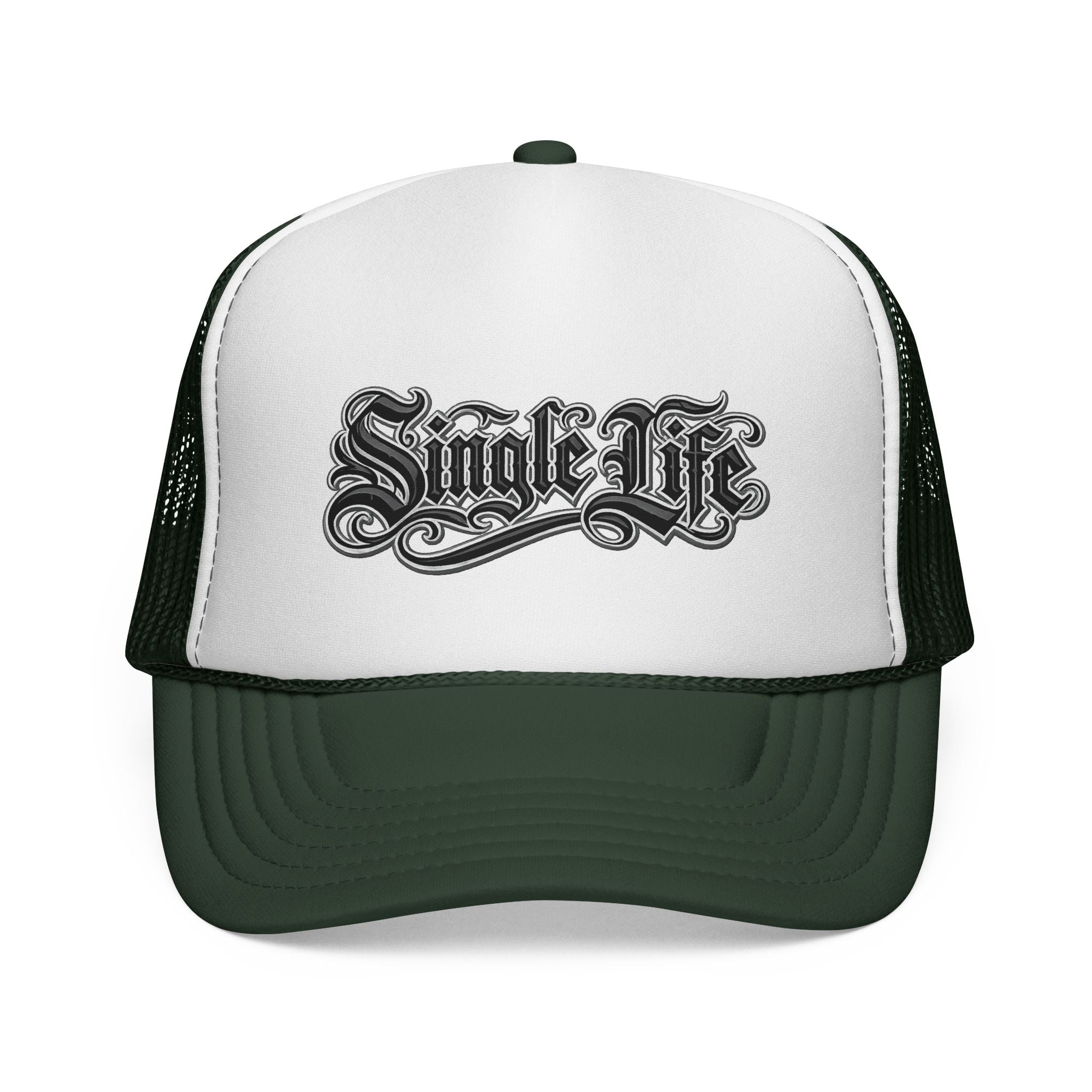 Trucker Cap — 'Single Life' Vintage Script Mesh Hat
