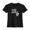 Women's Tee — "If You See Me Outside" Edgy Graphic Tee