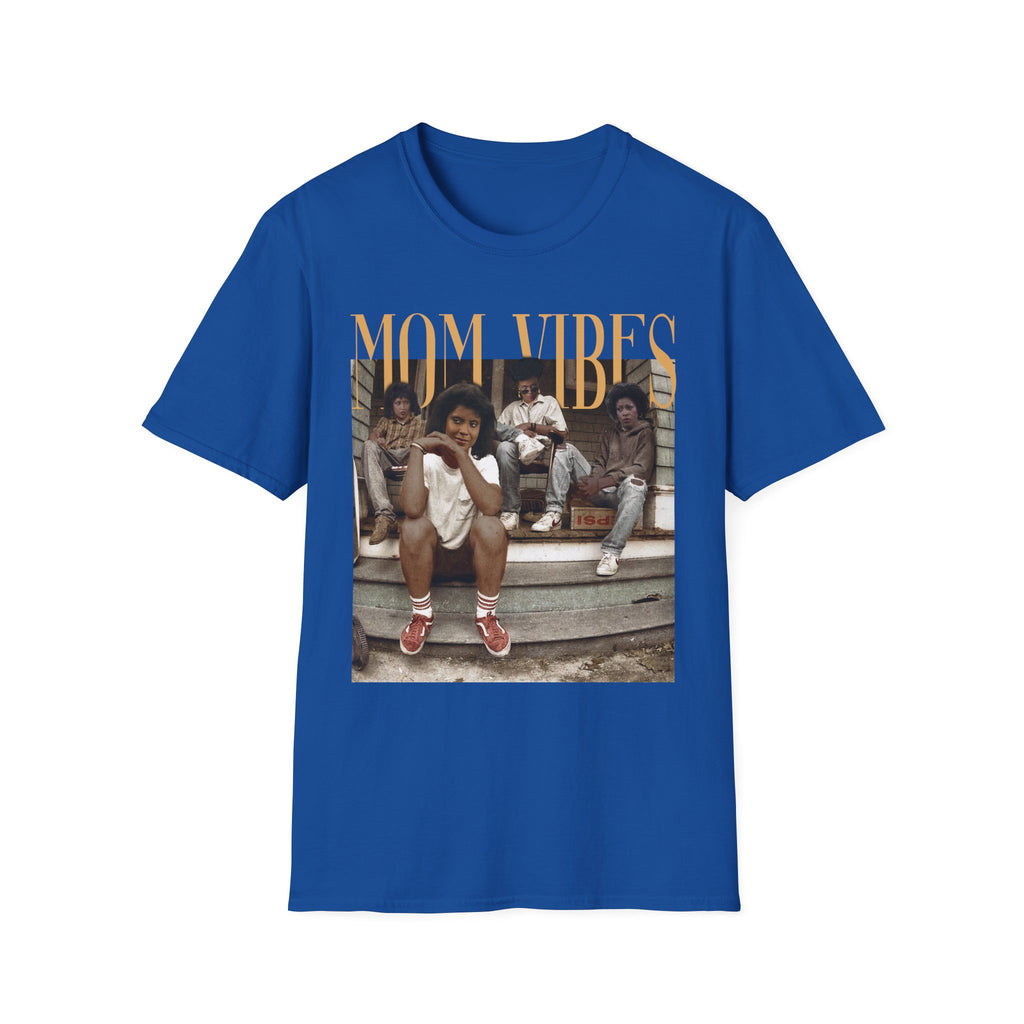 T-Shirt — "Mom Vibes" Retro Family Photo Graphic Tee