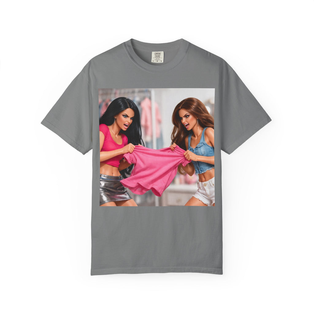 Doll Diva Tug of War— Pink Fashion Fight Graphic T-Shirt