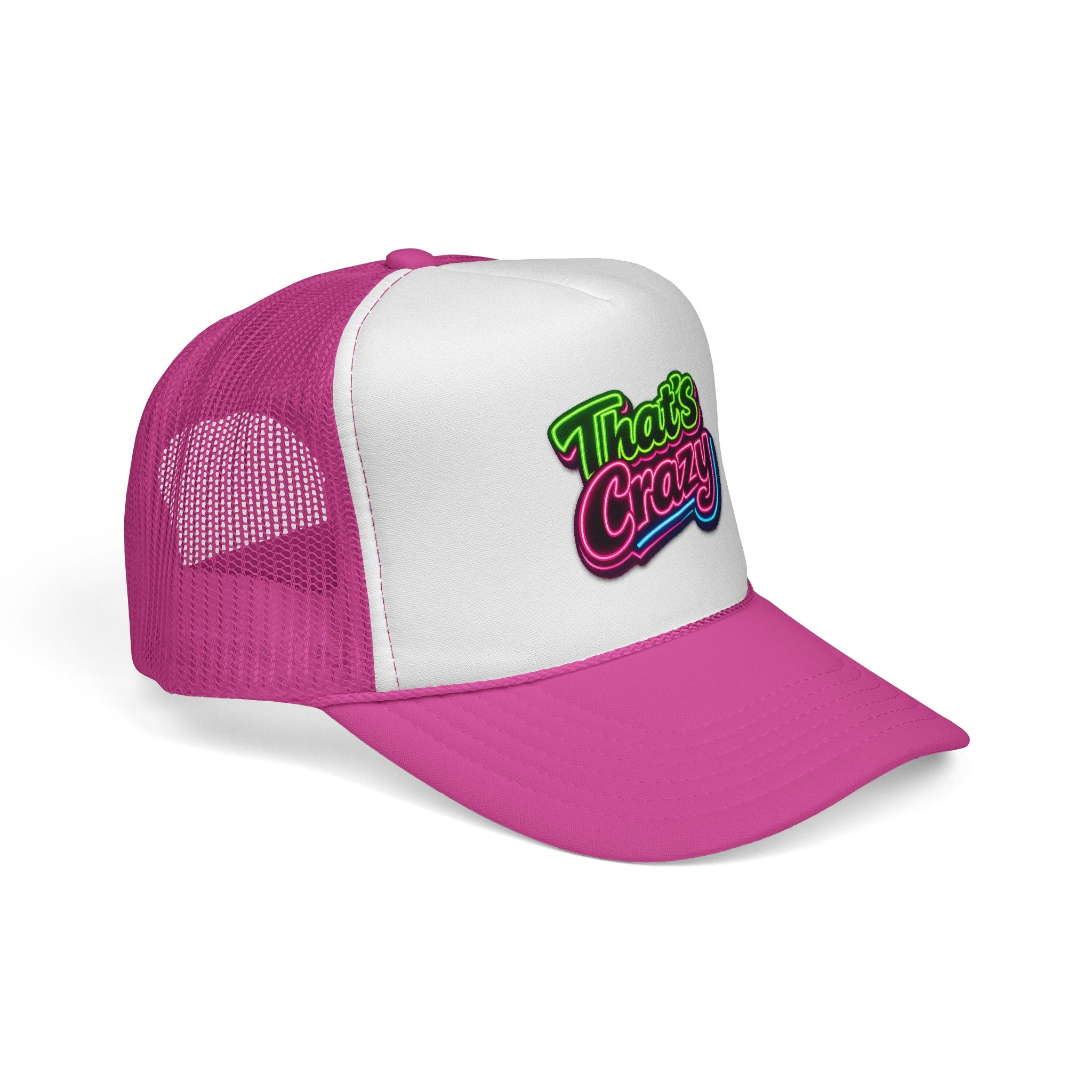 Trucker Cap — "That's Crazy" Retro Neon Patch