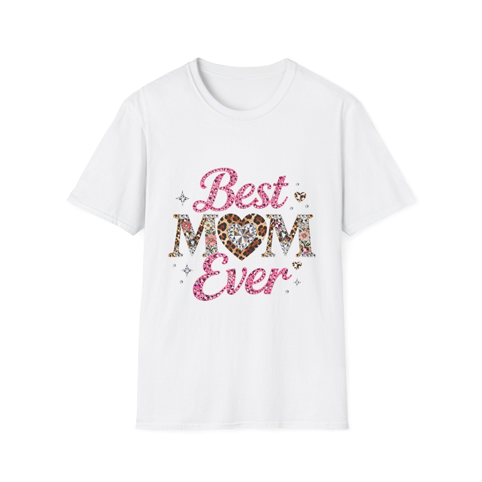 Best Mom Ever T-Shirt — Leopard Heart Mother's Day Tee