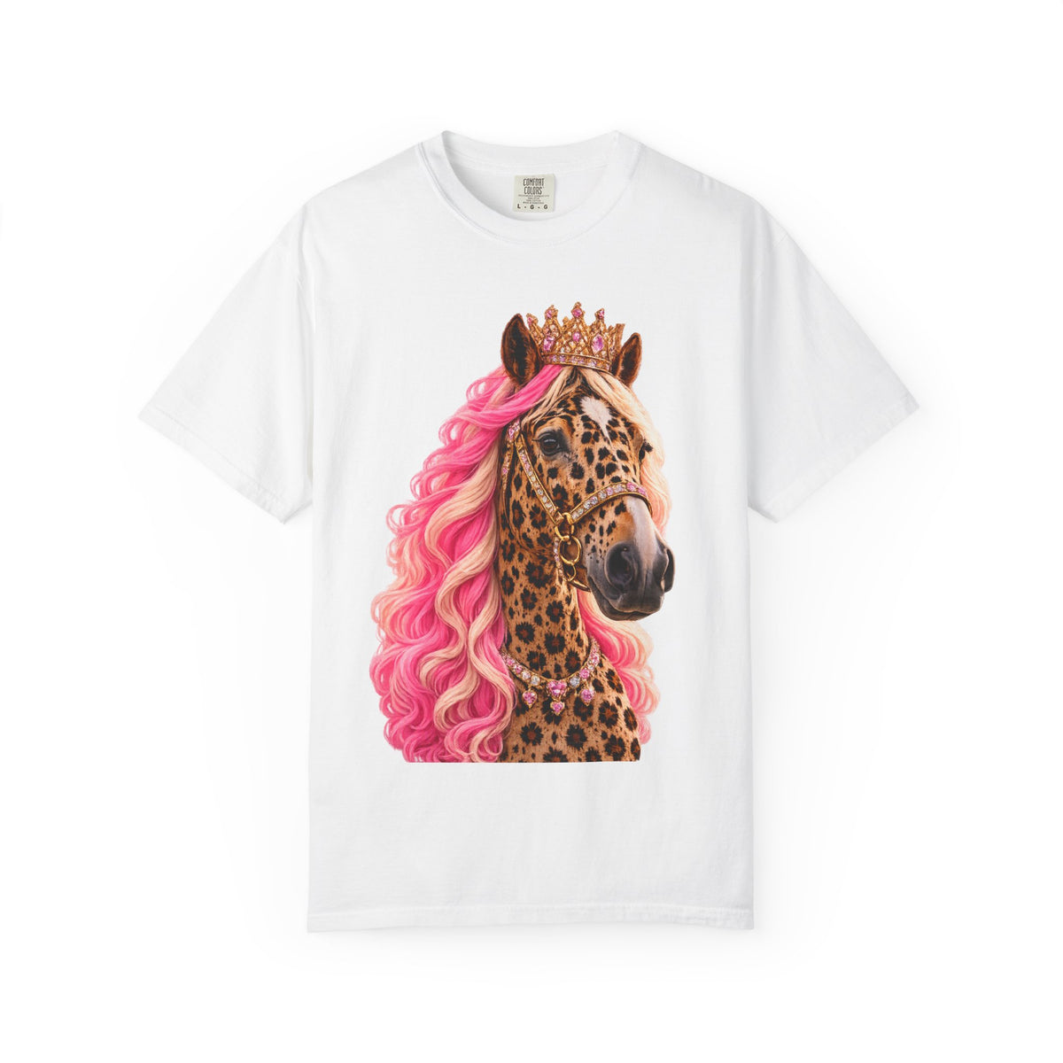 Pink Leopard Queen Horse T-Shirt