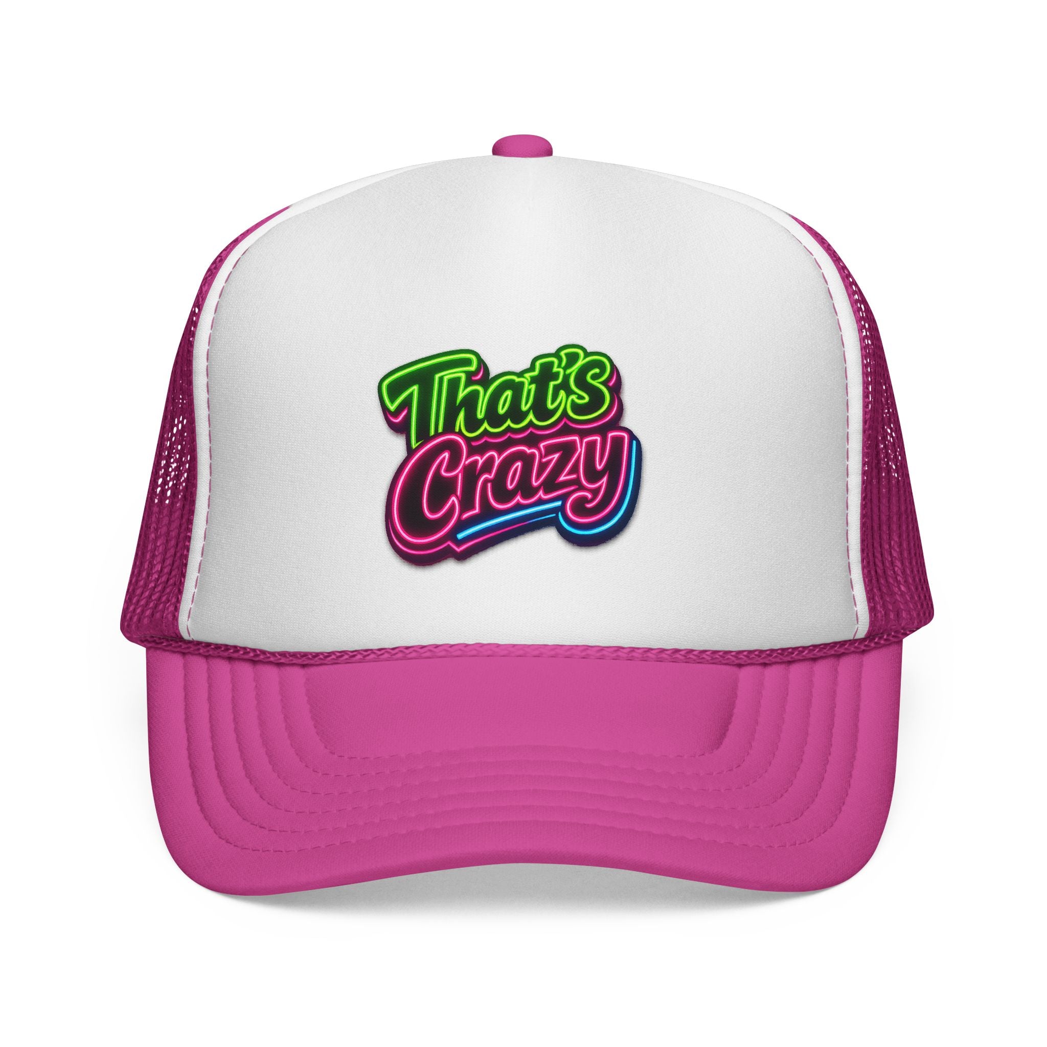 Trucker Cap — "That's Crazy" Retro Neon Patch