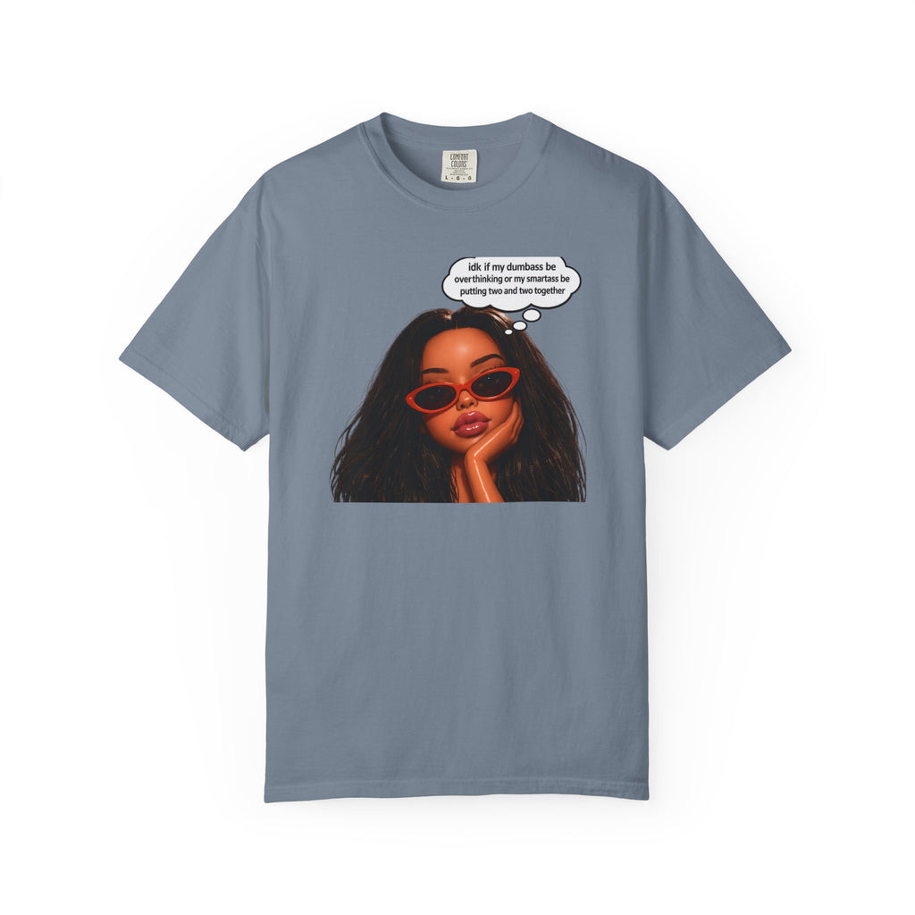 Relaxed Vibes T-Shirt — "If my darkness be something to my creator" Illustrated Woman Graphic Tee