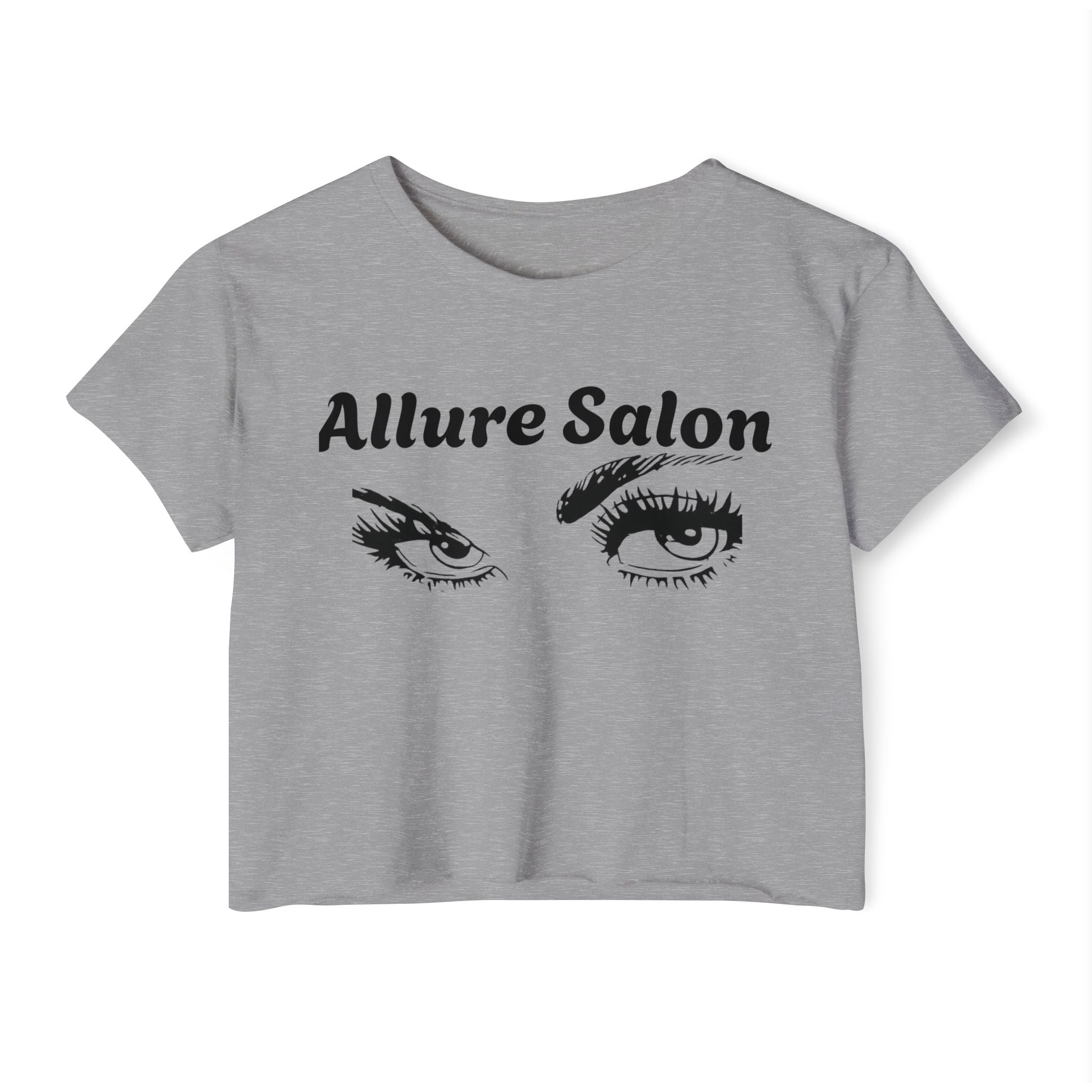 Allure Salon Crop Top — Women's Eye Graphic Festival Tee