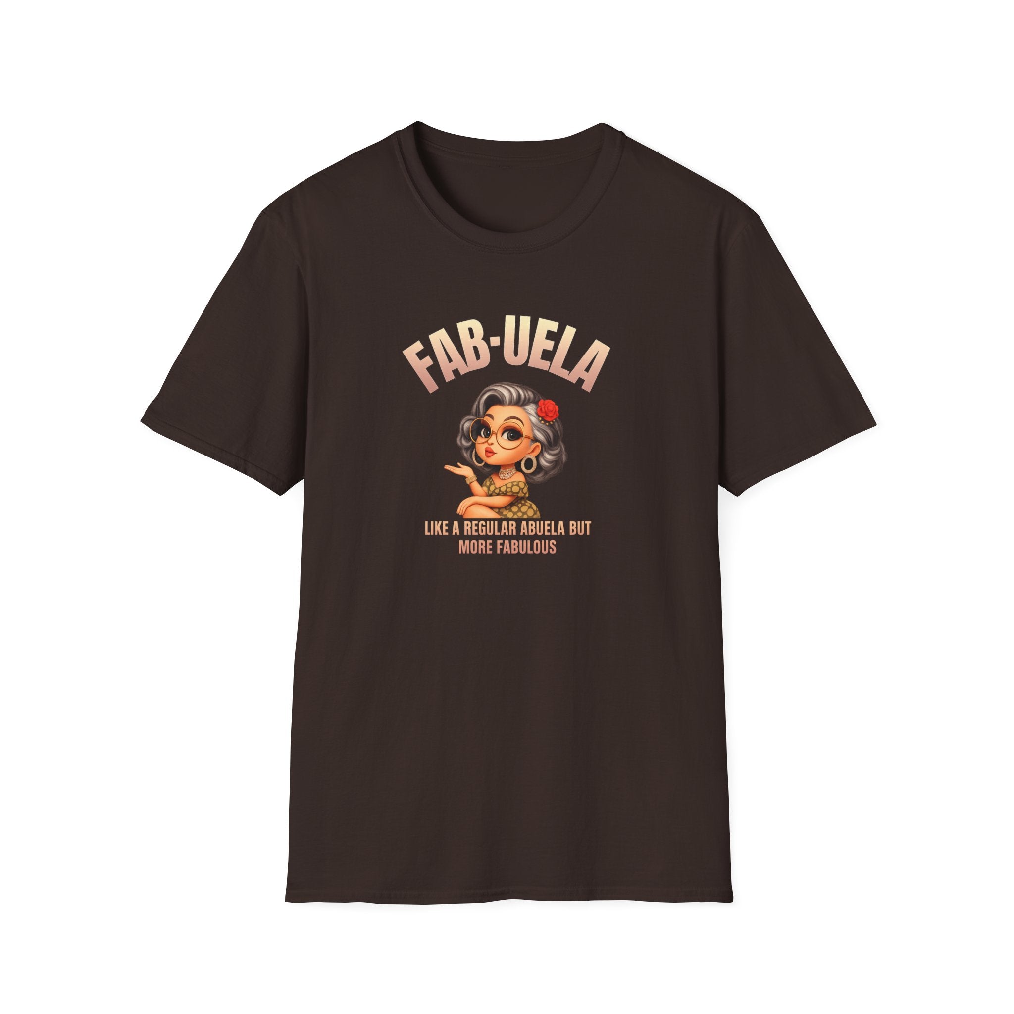 Fab-uela T-Shirt — Retro Grandma Graphic Tee ("Fab-uela: Like a Regular Grandma but More Fabulous")